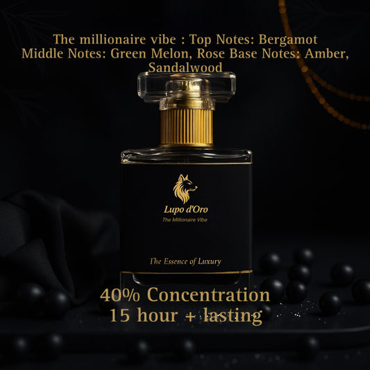 The Millionaire Vibe : Fresh and Rich (No Alcohol)  Luxury in every Breath (Him) (Best Seller)